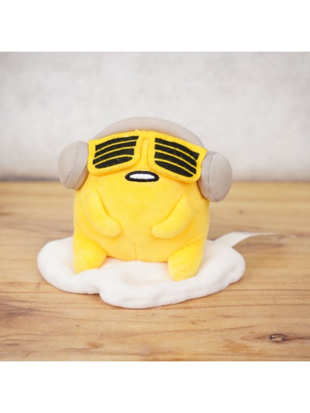 Gudetama The Lazy Egg Plush with Headphones & Sunglasses 5” Toy Cute Funny Decor